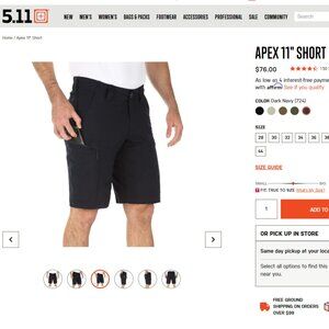 5.11 Tactical Apex Short (Men's)